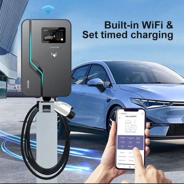 Smart EV charger with built-in Wi-Fi control